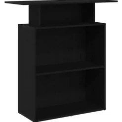 vidaXL Kontorsmöbler>Receptionsdisk svart 100x40x104 cm konstruerat trä