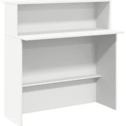 vidaXL Kontorsmöbler>Receptionsdisk vit 100x50x103,5 cm konstruerat trä