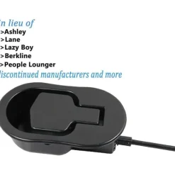 Fåtöljer>Recliner Ersättningsdelar, Svart Metall Draghandtag för Recliner