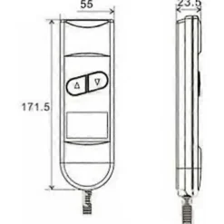 unbranded Fåtöljer>Reclinerfåtölj Handkontroll, Elektrisk Fjärrkontroll 4-knapps Lyftfåtölj Kontroll för Lyftfåtölj Elektrisk (Svart)