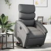 vidaXL Fåtöljer>Reclinerfåtölj med uppresningshjälp grå konstläder