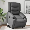 vidaXL Fåtöljer>Reclinerfåtölj med uppresningshjälp grå konstläder