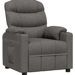 vidaXL Fåtöljer>Reclinerfåtölj mörkgrå tyg