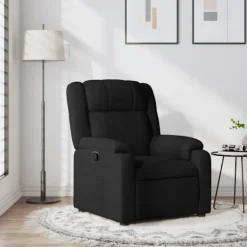 vidaXL Fåtöljer>Reclinerfåtölj svart tyg