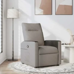 vidaXL Fåtöljer>Reclinerfåtölj taupe tyg