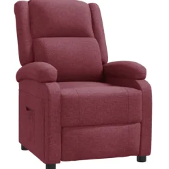 vidaXL Fåtöljer>Reclinerfåtölj vinröd tyg
