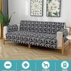 Soffor>Relax Soffa Överdrag 3 Sits Halkskydd Steppad Fåtölj Överdrag 1-Del Barn och Djur Soffa Överdrag