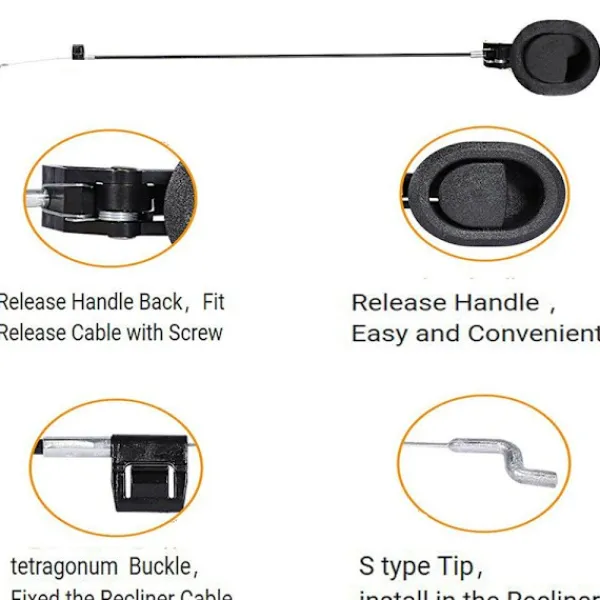 Jettbuying Fåtöljer>Release Spak Handtag med kabel för att välja fåtölj och soffa rec one size