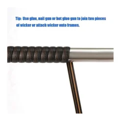 Balkongmöbler>Reparationssats för flätad rotting, plastrotting för reparation av platta rottingmöbler