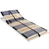 vidaXL Sängar>Ribbotten utan madrass med 42 ribbor 7 zoner 80x200 cm