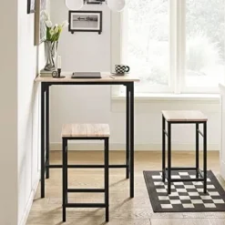 Rootz Living Matgrupper>Rootz Bar Set - 1 barbord och 2 pallar - Hemma kök Frukost Bar Set - Möbel matsalsset