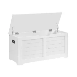 Rootz Living Kistor & Koffertar>Rootz byrå - Sovrums byrå - Trä byrå - Vit byrå - byrå med lock - Spånskiva - Matt Vit - 100 x 40 x 46 cm