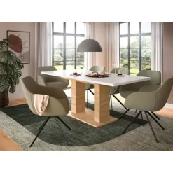 Rootz Living Matgrupper>Rootz Extendable Dining Table - Expandable Table - Dining Furniture - Easily Adjustable - 150-190x76x80 cm