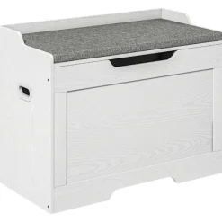 Rootz Living Kistor & Koffertar>Rootz Förvaring Bröstbänk - Organiseringslåda - Sängfotsstam - Säkerhetsgångjärn - 75cm x 40cm x 56cm