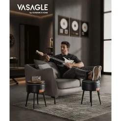 Rootz Living Pallar>Rootz förvaringsbänk - ottomansk - fotpall - stålram - högelastiskt skum - PU-läder - plywood - 38,2 cm x 44,4 cm - Ø 32 cm sits - 3,3 kg - 150 kg kap | Fyndiq