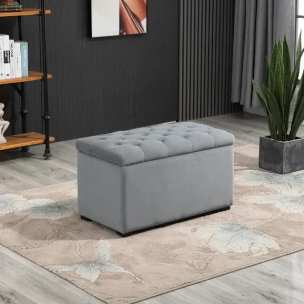 Rootz Living Sittpuffar>Rootz förvaringspallset - Bänk med förvaringsutrymme - 2 X pall