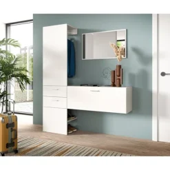 Rootz Living Byråer>Rootz Garderob Combination - Closet Ensemble - Lagringslösning - Hållbar och rymdbesparande - 156 cm x 190 cm x 36 cm