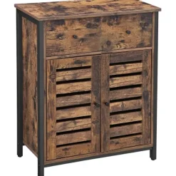 Rootz Living Skåp>Rootz Industriförvaringsskåp - Byrå - Bokhylla - Skänk - 2 dörrar och 2 lådor - 70 x 30 x 80 cm