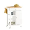 Rootz Living Köksö>Rootz Kitchen Trolley Cart - Serveringsvagn - Mobil köksö - Spånskiva & MDF-konstruktion - Mångsidig förvaring med låda, hyllor & handdukshållare - Ea | Fyndiq