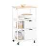 Rootz Living Köksö>Rootz Kitchen Utility Cart - Storage Trolley - Rolling Cart - Easy Mobility - 53x89x37cm