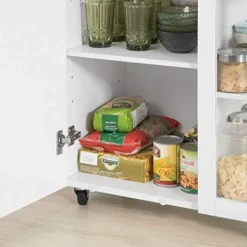 Rootz Living Köksö>Rootz Köksförvaringsvagn Serveringsvagn med 3-vånings sidoförvaringshyllor