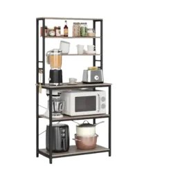 Rootz Living Köksö>Rootz kökshylla - Stående hylla - Mikrovågshylla - Space -Saving Solution - 40 x 80 x 167 cm