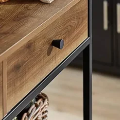 Rootz Living Sideboards>Rootz Köksvagn i industriell vintagestil Köksförvaringsvagn Serveringsvagn med 2 lådor 2 hyllor