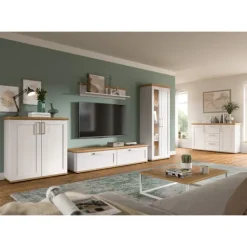 Rootz Living Tv-Bänkar>Room Set - Möblerkombination - Country House Look - Stylish Organization - 260x151x40cm