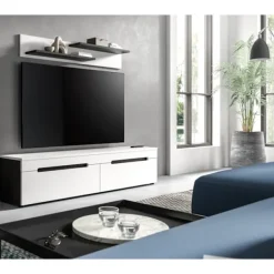 Rootz Living Tv-Bänkar>Rootz Lowboard - TV Stand - Media Console - Easy Installation - 170cm x 38 cm x 33 cm
