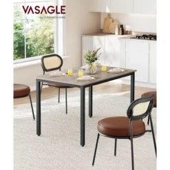 Rootz Living Matbord>Rootz matbord - Greige fläckigt - Spånskiva stål - 120kg Kapacitet - 70cm x 110cm x 77cm - Monteringsanvisningar