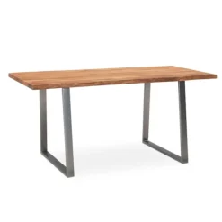 Rootz Living Matbord>Rootz Matbord i massivt akaciaträ - Köksbord - Rektangulärt bord - Handgjorda - Unik naturlig kant - Justerbar höjd - 180cm x 90cm x 76cm