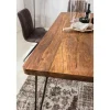 Rootz Living Matbord>Rootz matbord massivt trä Sheesham 160cm matbord träbord Ben av