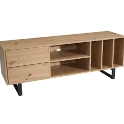 Rootz Living Tv-Bänkar>Rootz Modern TV Bänkskåp - TV-bänk - Ekdekor - Rektangulär förvaring - Rymlig - Organiserad - 150cm x 55cm x 40cm