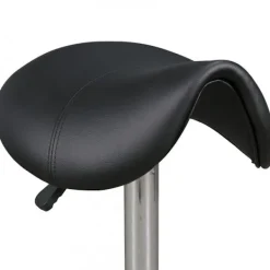 Rootz Living Pallar>Rootz pall Svart Pall för frisörer höj- och sänkbar Pall för frisörer Svängbar pall i konstläder Praxishocker med hjul