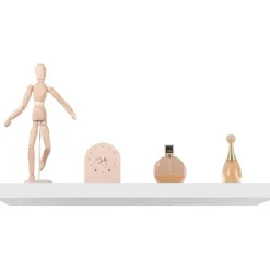 Rootz Living Hyllor>Rootz Set med 4 vägghyllor - Flytande hyllor - Displayhyllor - Fuktbeständig MDF - Enkel installation - Mångsidig design - 110 cm x 22,9 cm x 3,8 cm | Fyndiq