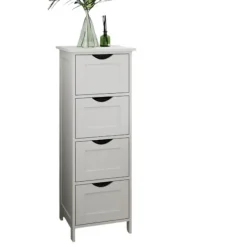 Rootz Living Byråer>Rootz Side Cabinet 4 Drawer Unit - Badrumslagring - Arrangör - Funktionell design - 30 cm x 82 cm x 30 cm