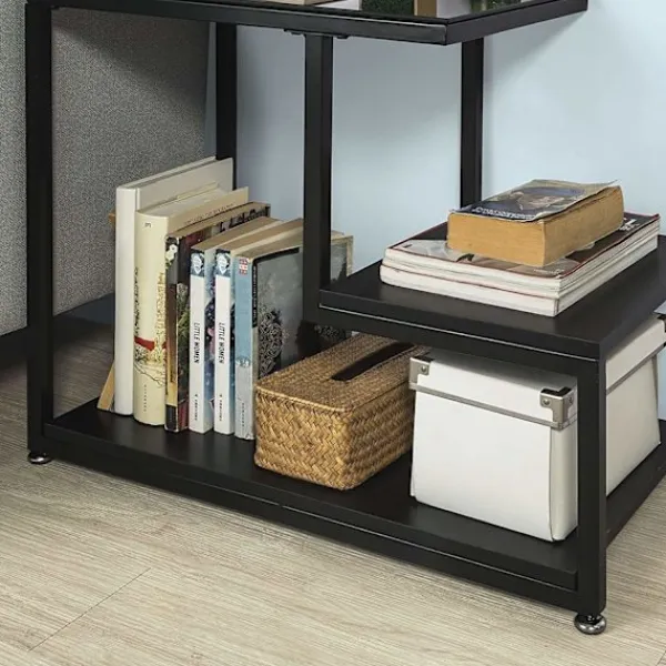 Rootz Living Soffbord>Rootz sidobord - Soffbord - Vardagsrumsbord med förvaringshylla - B65 x D35 x H55cm