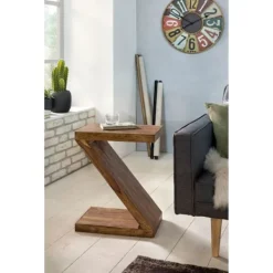 Rootz Living Småbord>Rootz Sidobord - Z-Shape Sidobord - Sidobord - Trä - Brun