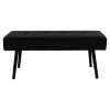 Rootz Living Balkongmöbler>Rootz Skiby Bench - Footrest - Extra sittplatser - Velvet Comfort - 100x35x44 cm