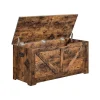 Rootz Living Kistor & Koffertar>Rootz Skobänk - Förvaringsbänk - Bänk med förvaringsutrymme - Skoförvaringsbänk - Skobänk i trä - Spånskiva - Vintage Brun - 100 x 40 x 46 cm