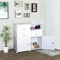 Rootz Living Skåp>Rootz Skåp Garderob - Vit - Stål, Plast - 29,52 cm x 14,56 cm x 28,74 cm