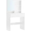 Rootz Living Sminkbord>Rootz Sminkbord - Kosmetikbord - Öppna fack - Spegel - 1 låda -