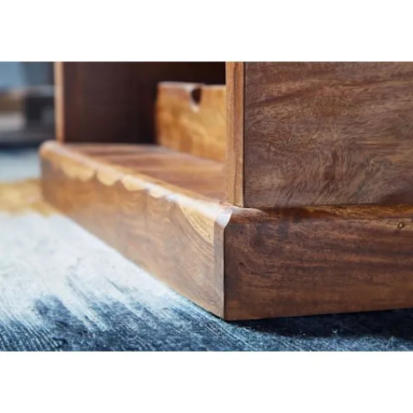 Rootz Living Kistor & Koffertar>Rootz soffbord 100x60x40 cm kistbord i massivt sheeshamträ med v