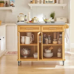 Rootz Living Köksö>Rootz Utdragbar Köksförvaringsvagn - Köksskåp - Skåp - Skänk Köksö