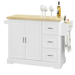 Rootz Living Köksö>Rootz Utdragbart kök Island Kök - Skåp Skänk Kök - Förvaringsvag one size