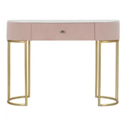 B2X Sminkbord>Rosa konsolbord, 100x40x75 cm, marmorskiva