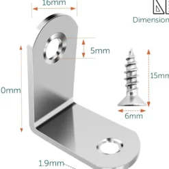 Balkongmöbler>Rostfria Fästbeslag - 40-pack 30*30mm Fästbeslag för Montering och Reparation av Möbler