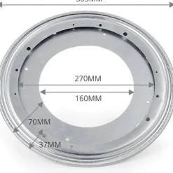 Småbord>Roterande 12" eller 300mm Bordsvridskiva Metall Kullager Rund Vridbricka TV Skrivbord Bord Servering Kalejdoskop Displayställ