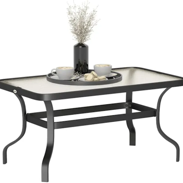 Rootz Living Soffbord>ROTZ SIDABORD - soffbord - balkongbord - Stylsk axeldesign - rundade hörn - 95x55x46 cm svart