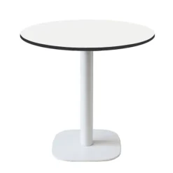 Matbord>Rund bord Ø 70 cm - modell Round fot svarta kanter